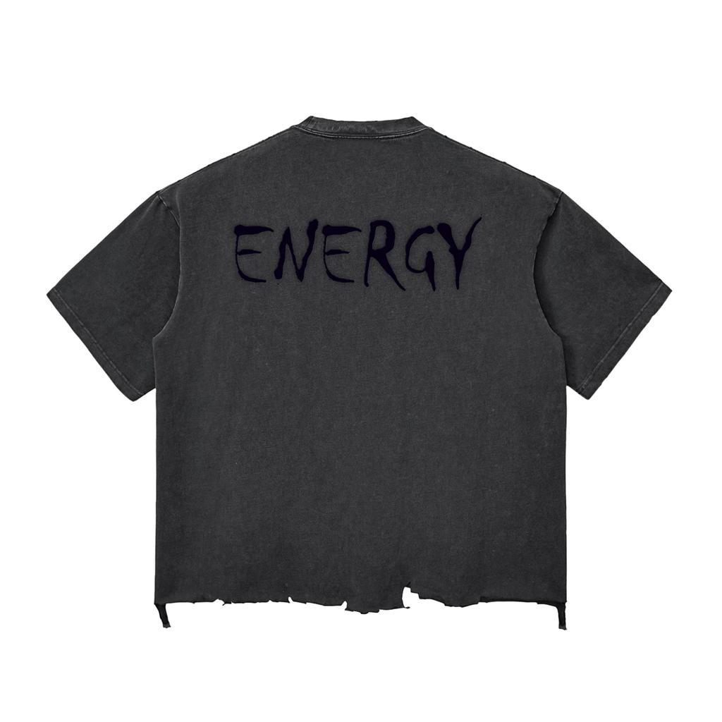 Loopy Lavi Snow Wash Raw-Hem Boxy T-shirt