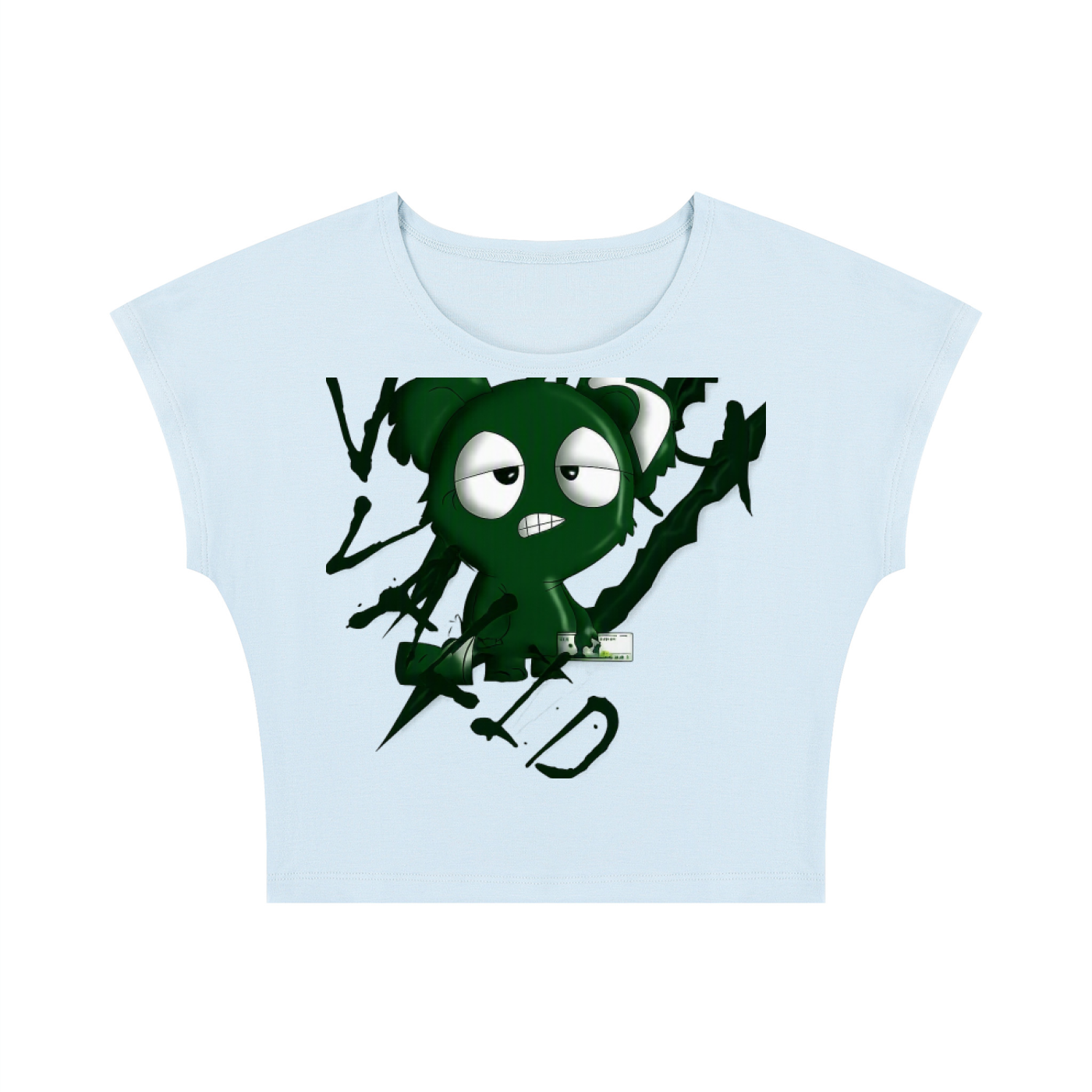 Loopymlavi Women's Slim Crop T-Shirt