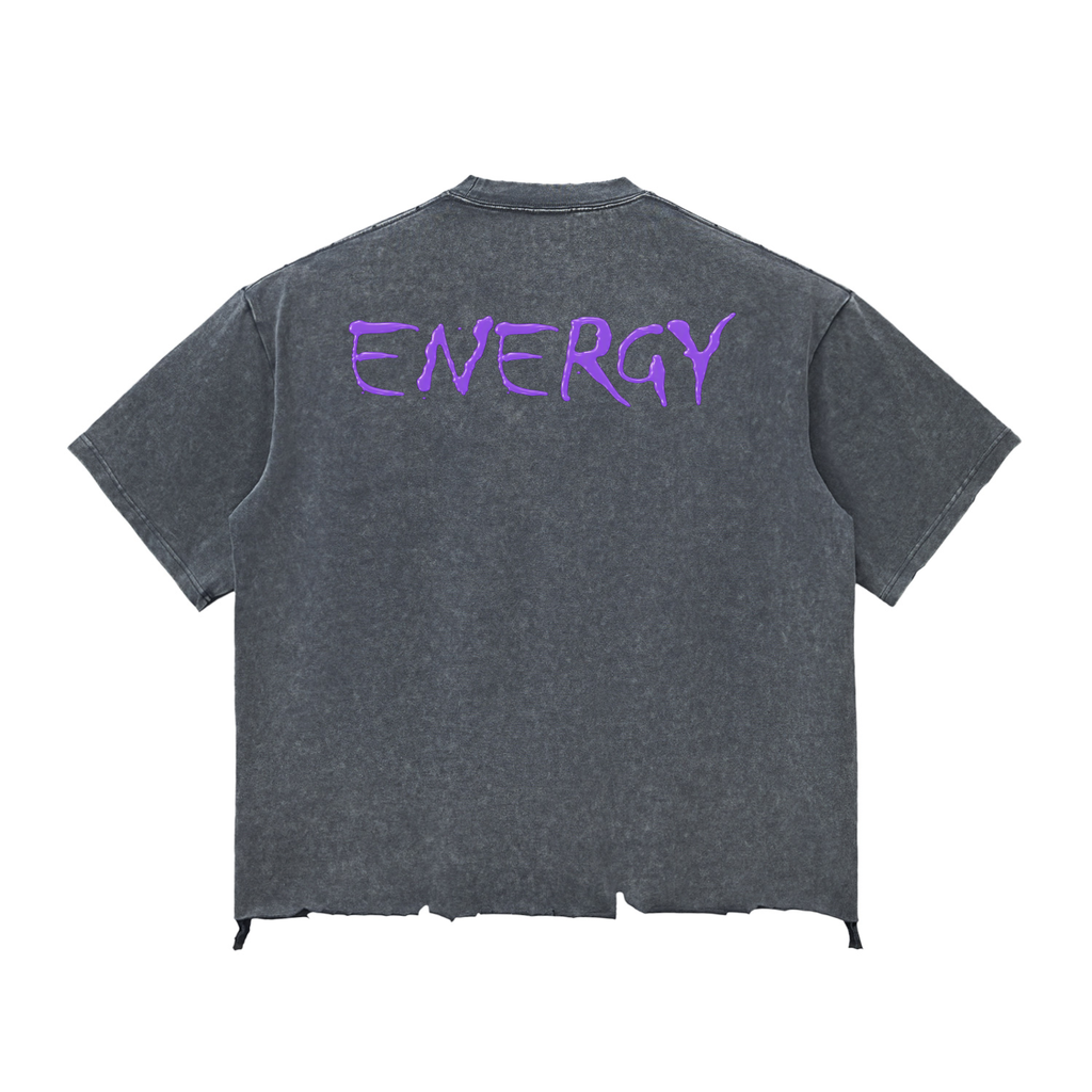 Loopy Lavi Snow Wash Raw-Hem Boxy T-shirt