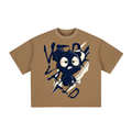 Navy “collection” Vintage Washed Boxy T-Shirt