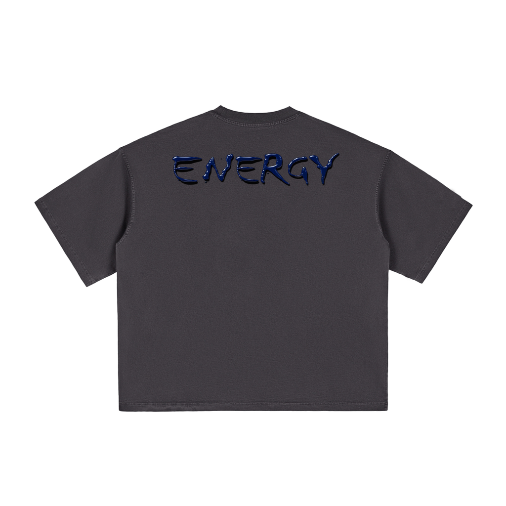 Navy “collection” Vintage Washed Boxy T-Shirt