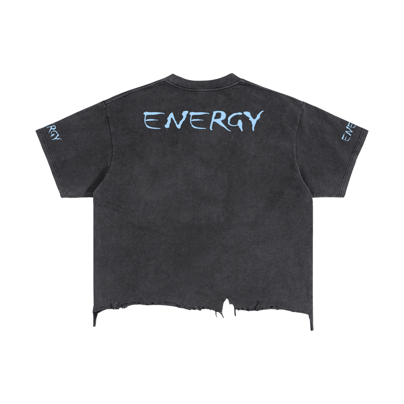 Vintage Wash Boxy Distressed Hem T-Shirt