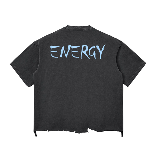 Loopy Lavi Snow Wash Raw-Hem Boxy T-shirt