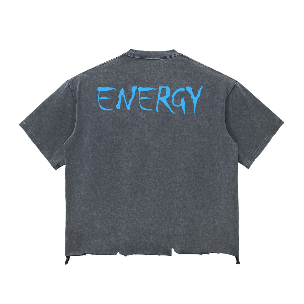 Loopy lavi snow Wash Raw-Hem Boxy T-shirt