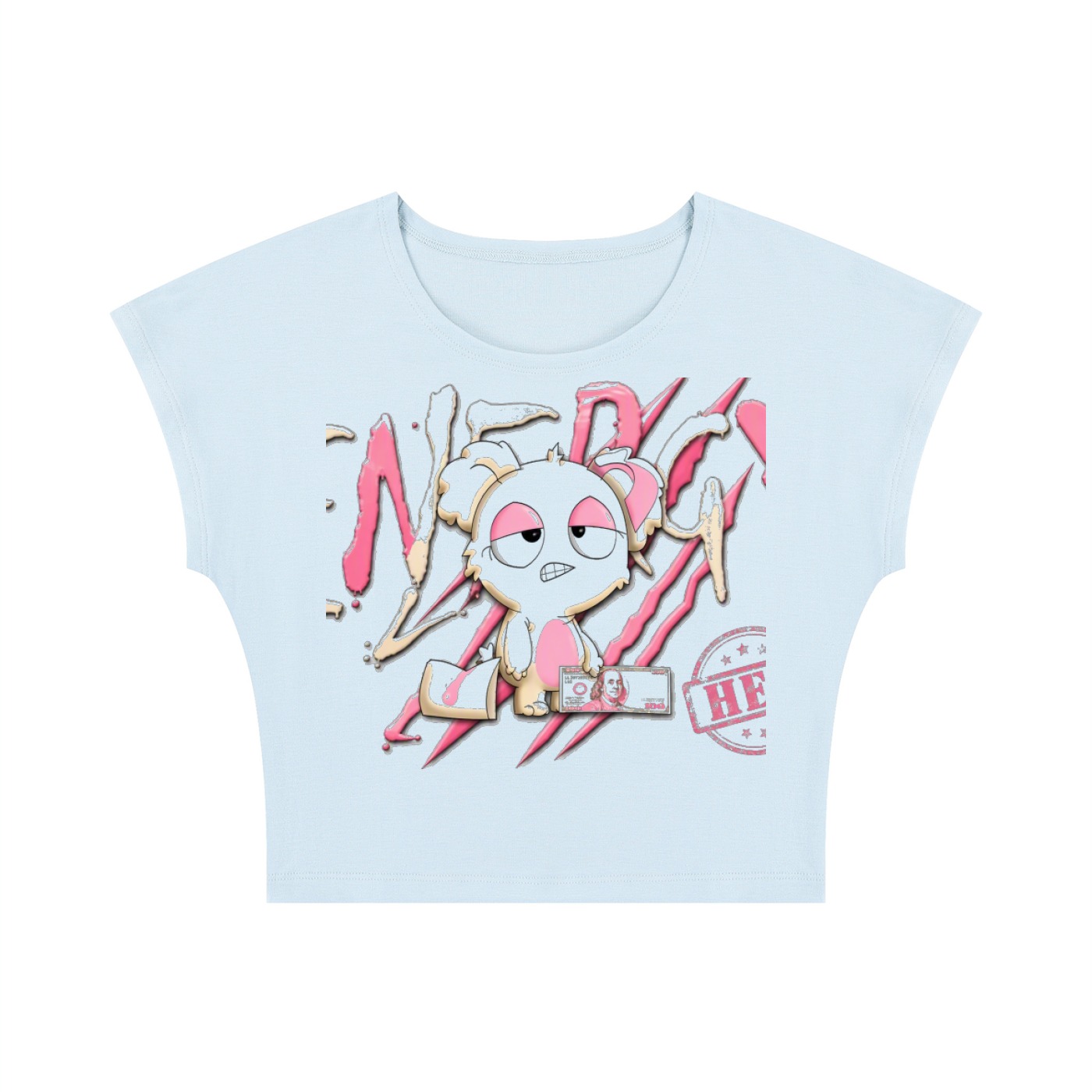 Loopy Lavi Women's Slim Crop T-Shirt