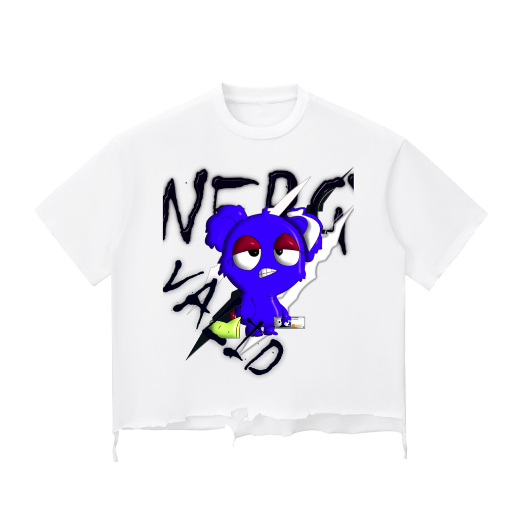 Loopy lavi Snow Wash Raw-Hem Boxy T-shirt