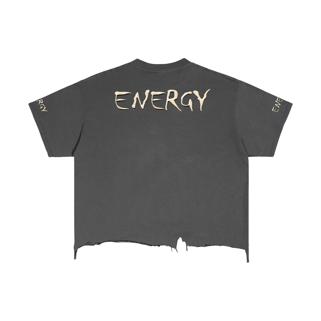 Vintage Wash Boxy Distressed Hem T-Shirt