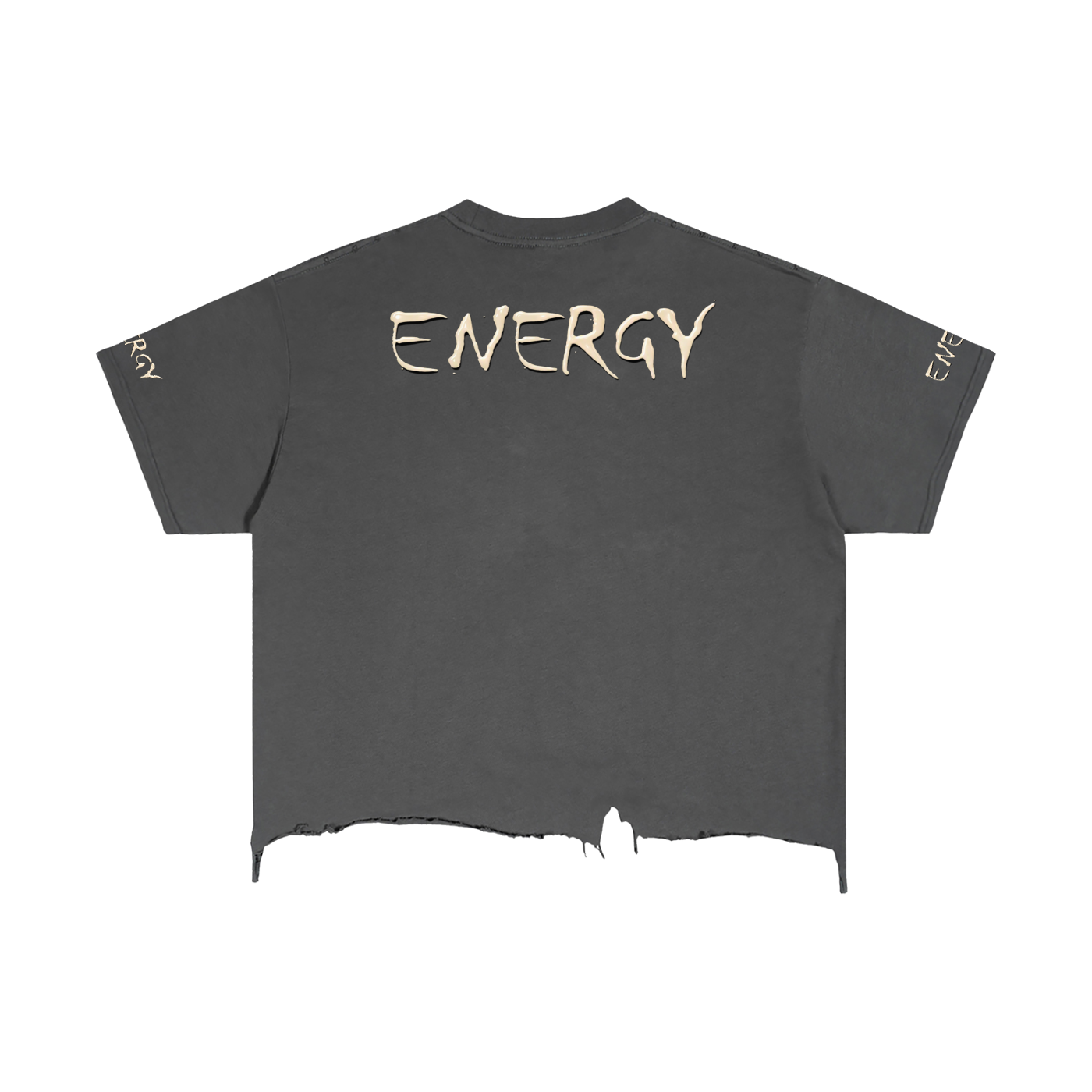 Vintage Wash Boxy Distressed Hem T-Shirt