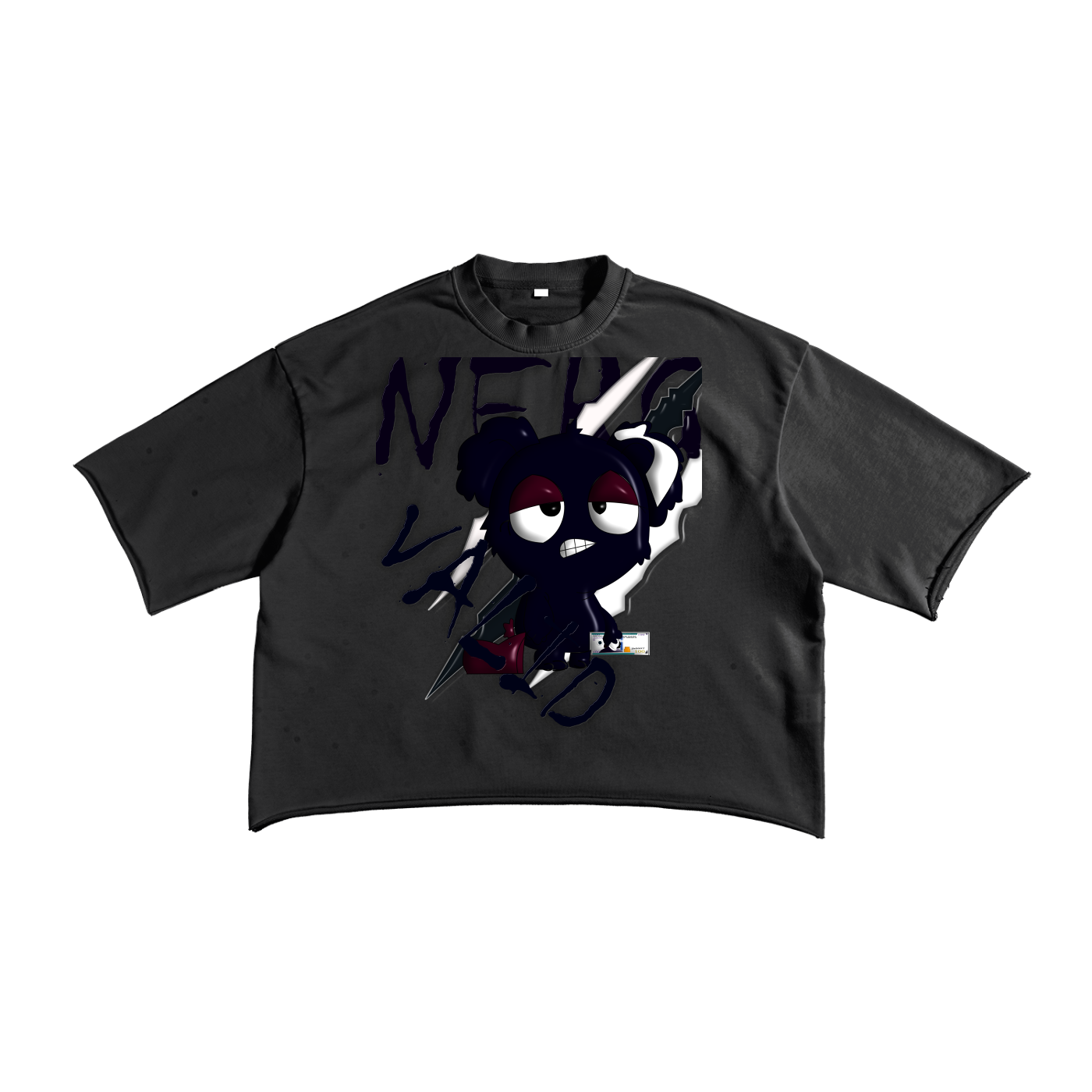 French Terry Raw Edge T-Shirt