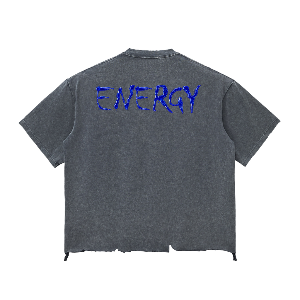 Loopy Lavi Snow Wash Raw-Hem Boxy T-shirt