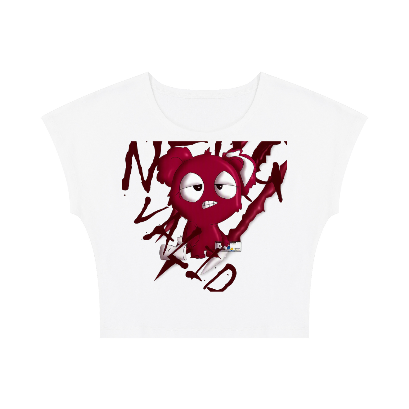 Loopy Lavi Women's Slim Crop T-Shirt