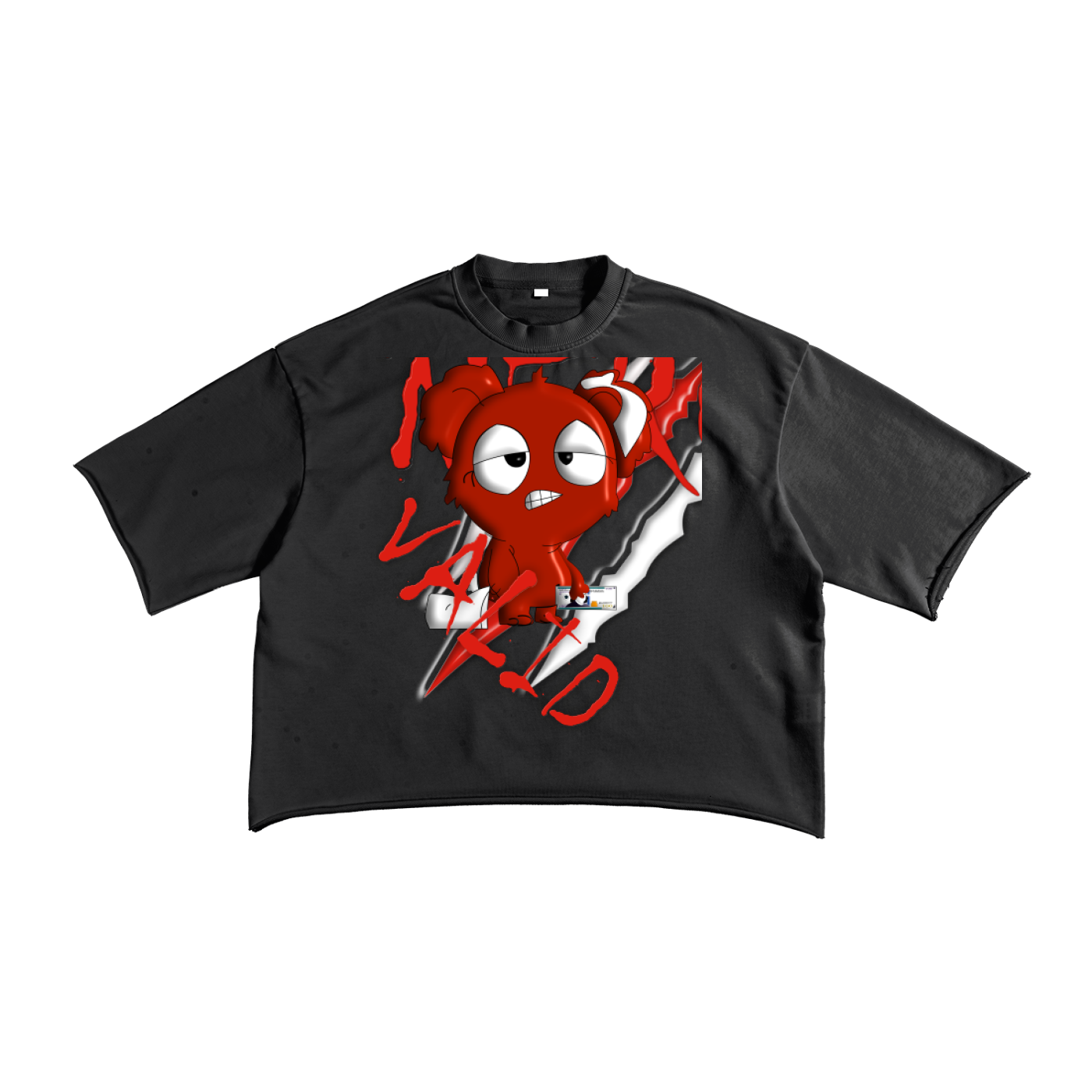 French Terry Raw Edge T-Shirt