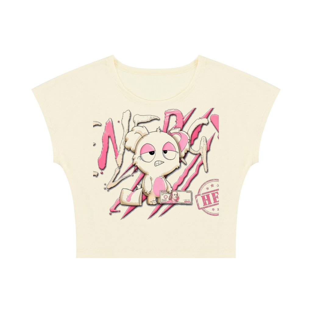 Loopy Lavi Women's Slim Crop T-Shirt