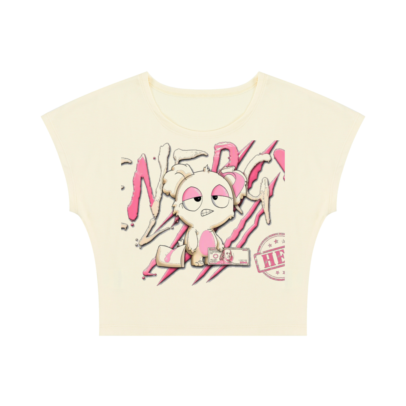 Loopy Lavi Women's Slim Crop T-Shirt