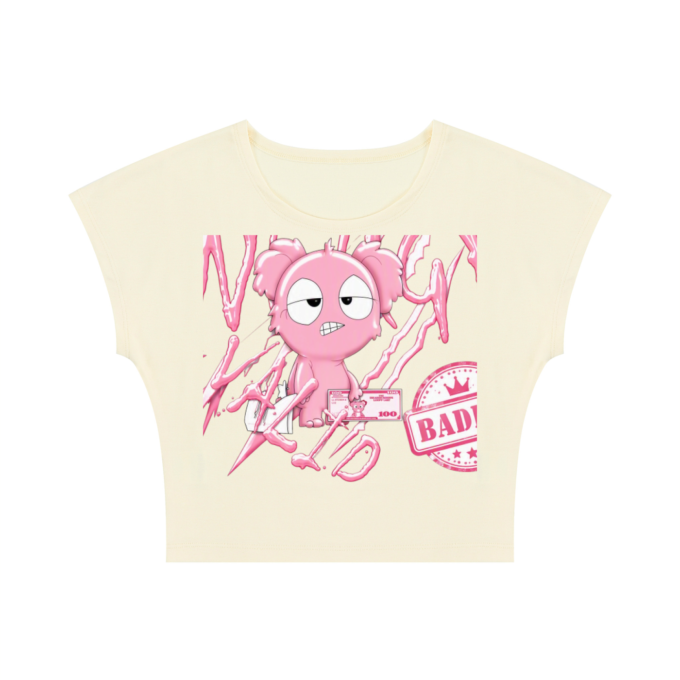 Loopy Lavi Women's Slim Crop T-Shirt