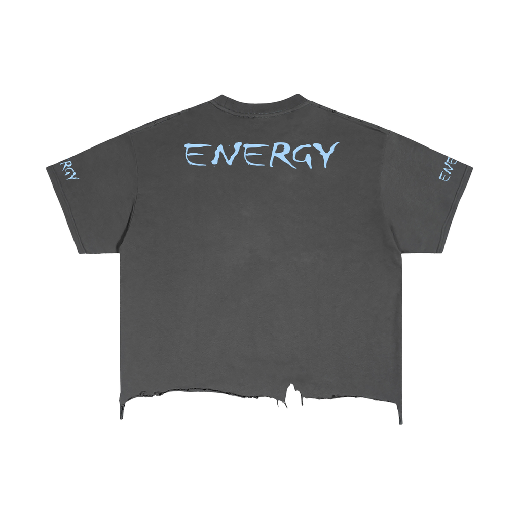 Vintage Wash Boxy Distressed Hem T-Shirt