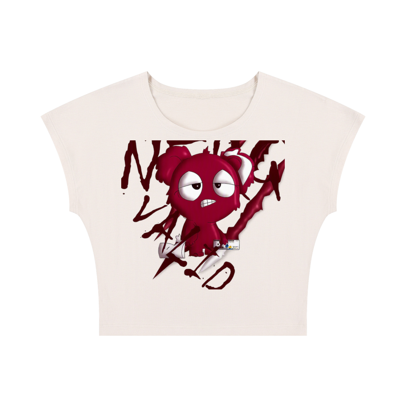 Loopy Lavi Women's Slim Crop T-Shirt