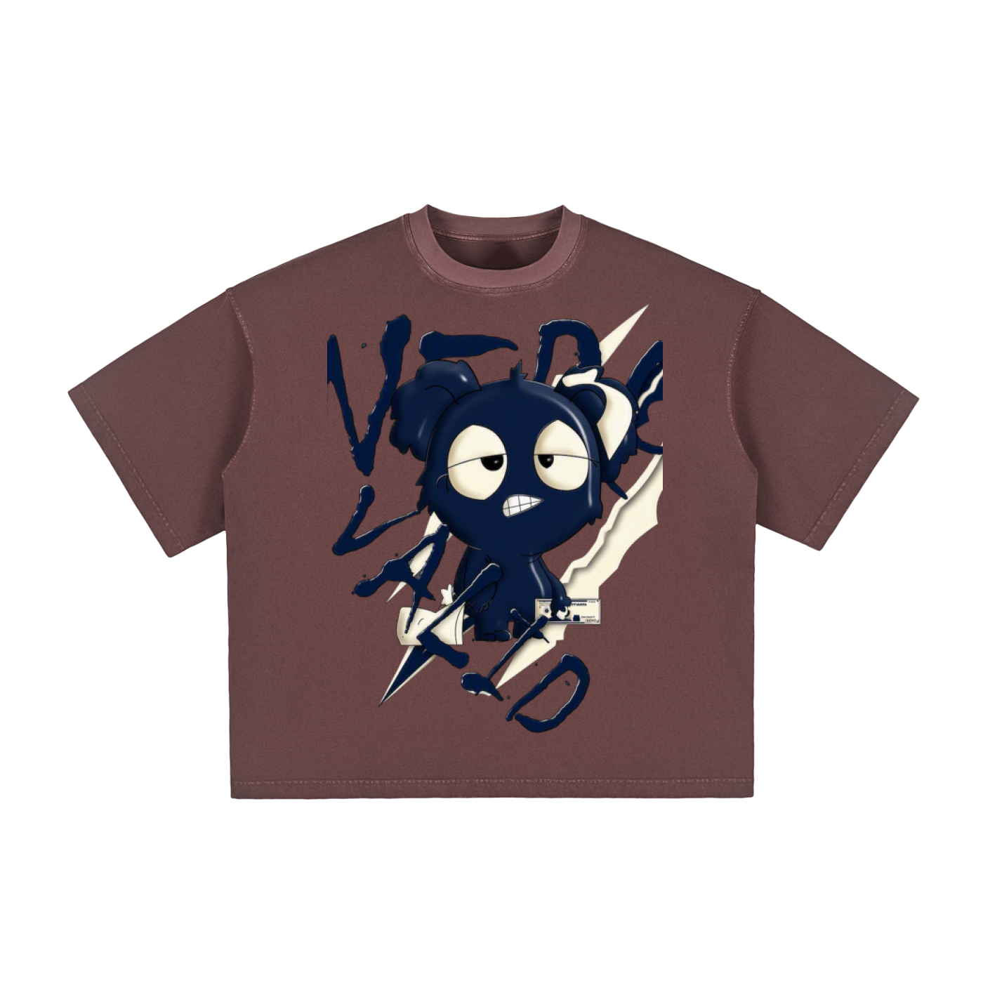 Navy “collection” Vintage Washed Boxy T-Shirt