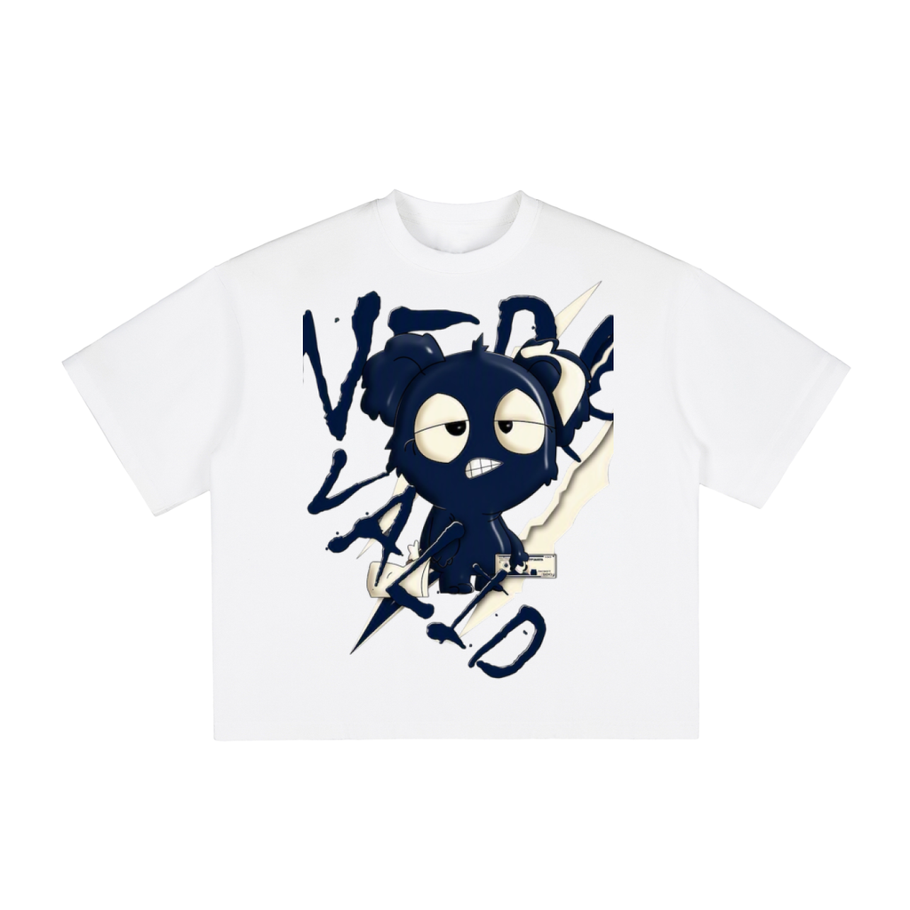 Navy “collection” Vintage Washed Boxy T-Shirt