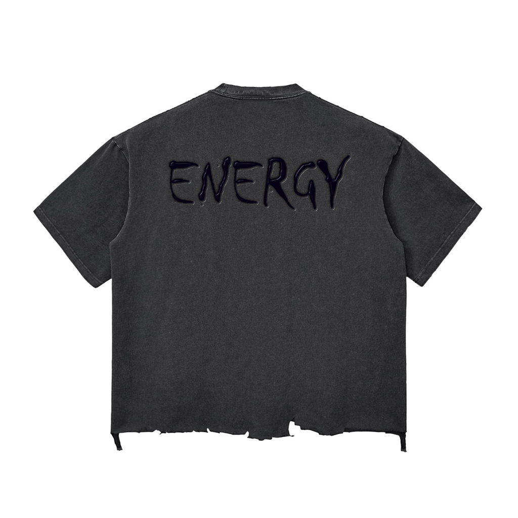 Loopy lavi Snow Wash Raw-Hem Boxy T-shirt