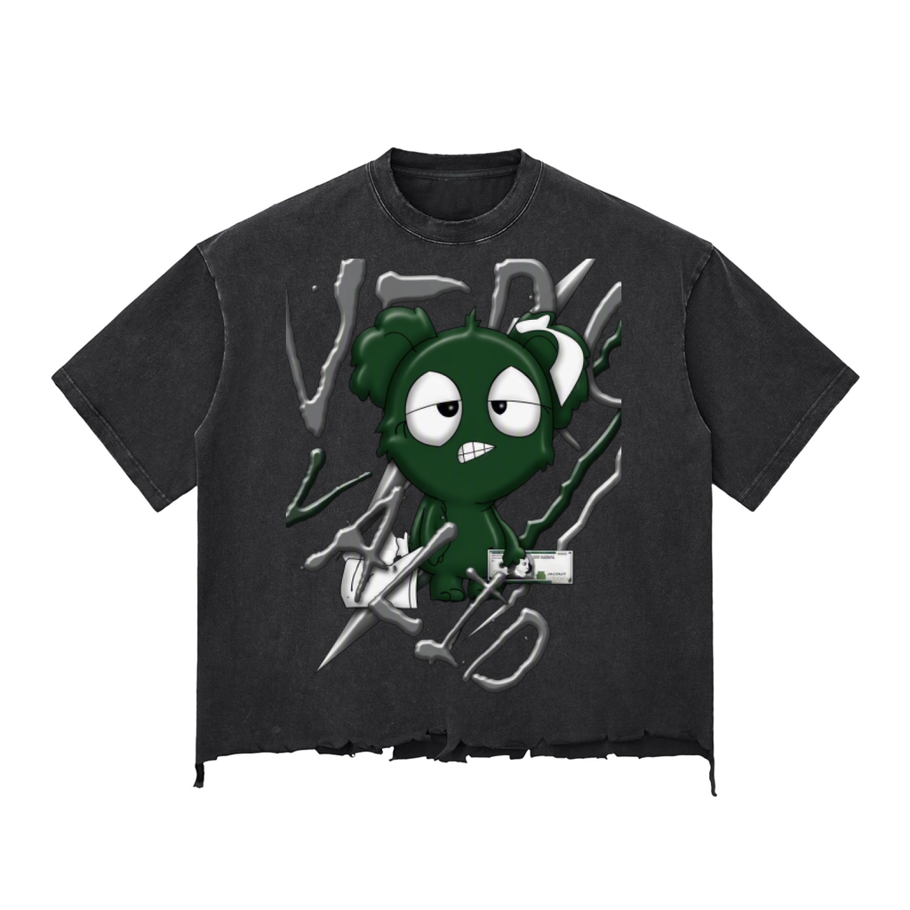 Loopy Lavi Snow Wash Raw-Hem Boxy T-shirt