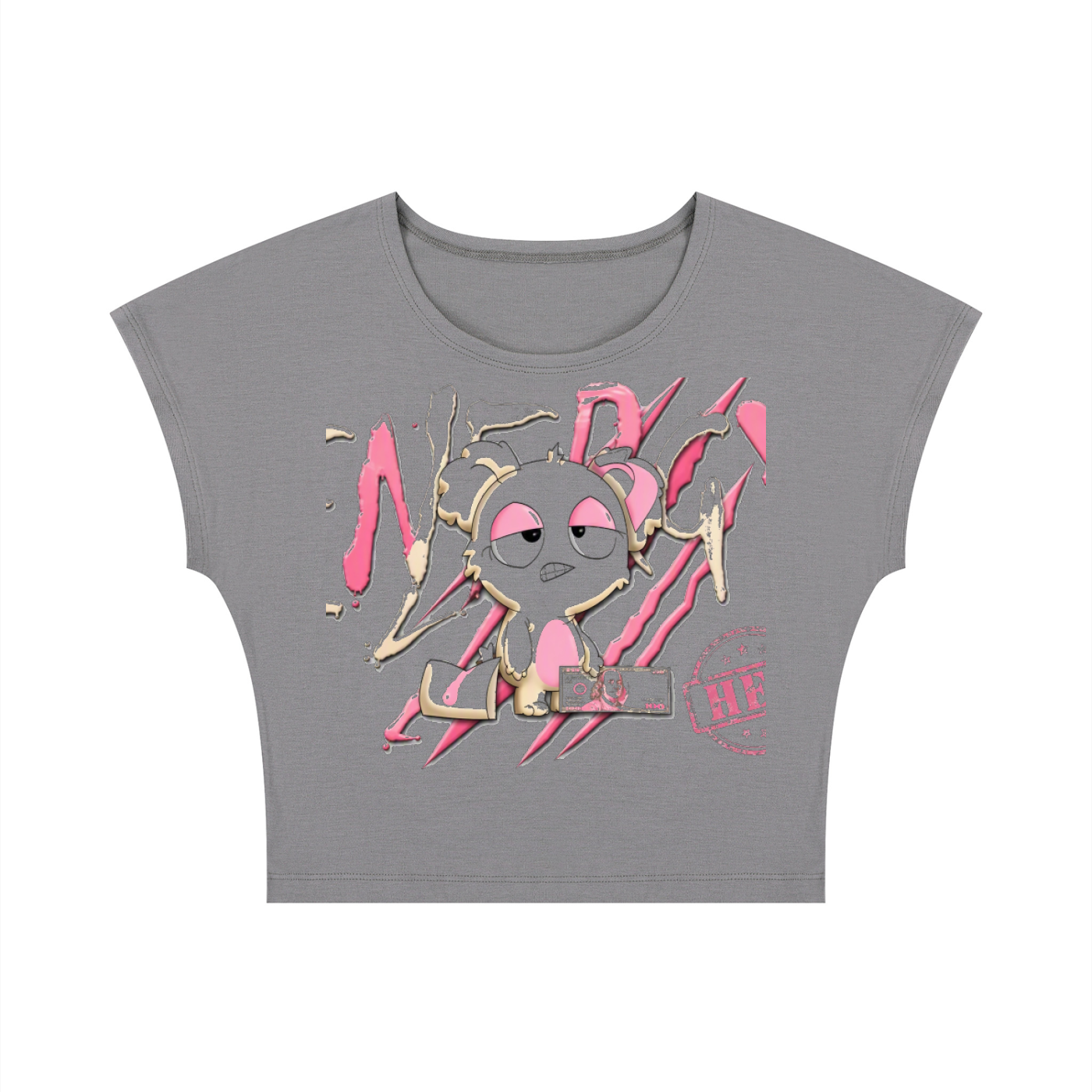 Loopy Lavi Women's Slim Crop T-Shirt