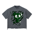 Loopy Lavi Snow Wash Raw-Hem Boxy T-shirt