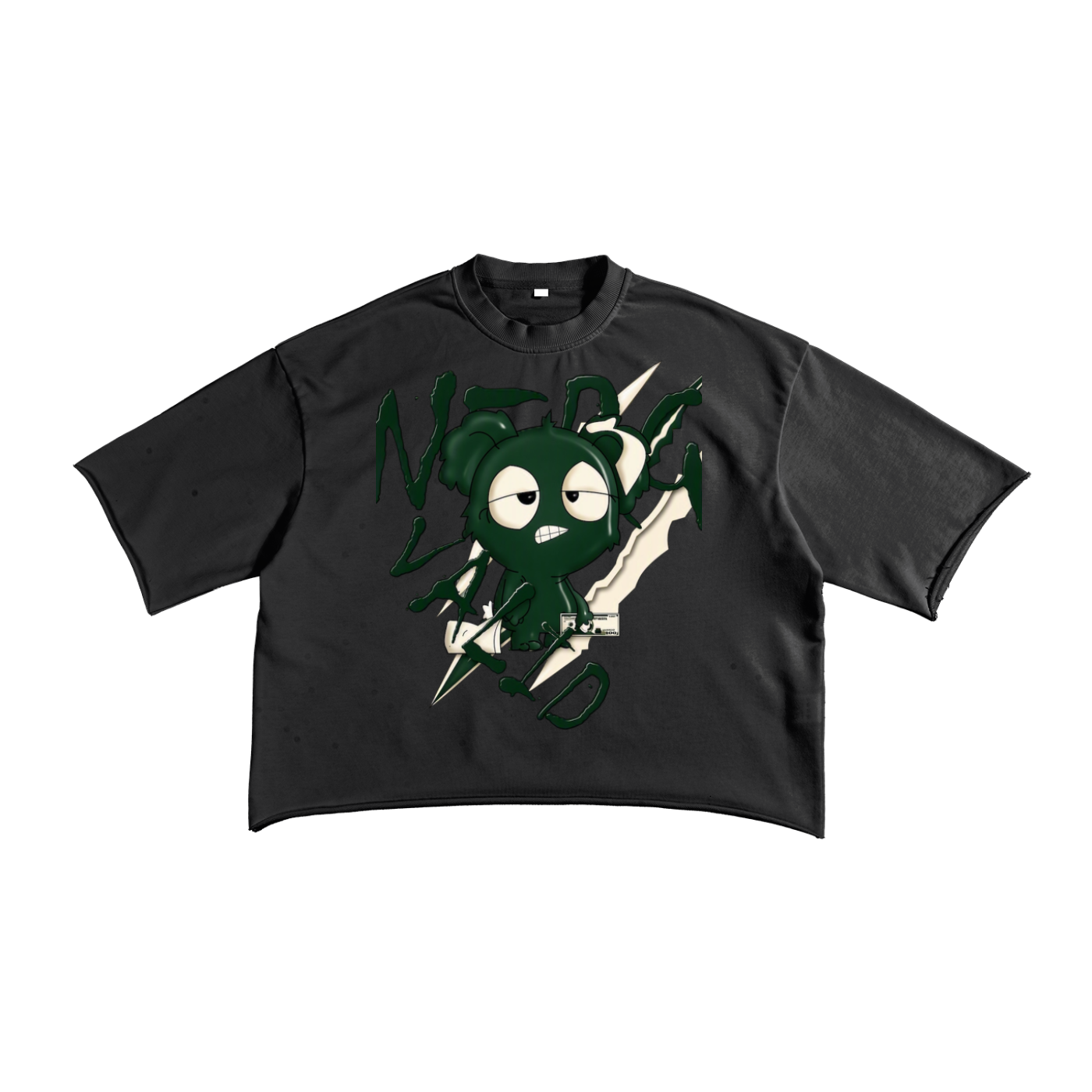 French Terry Raw Edge T-Shirt