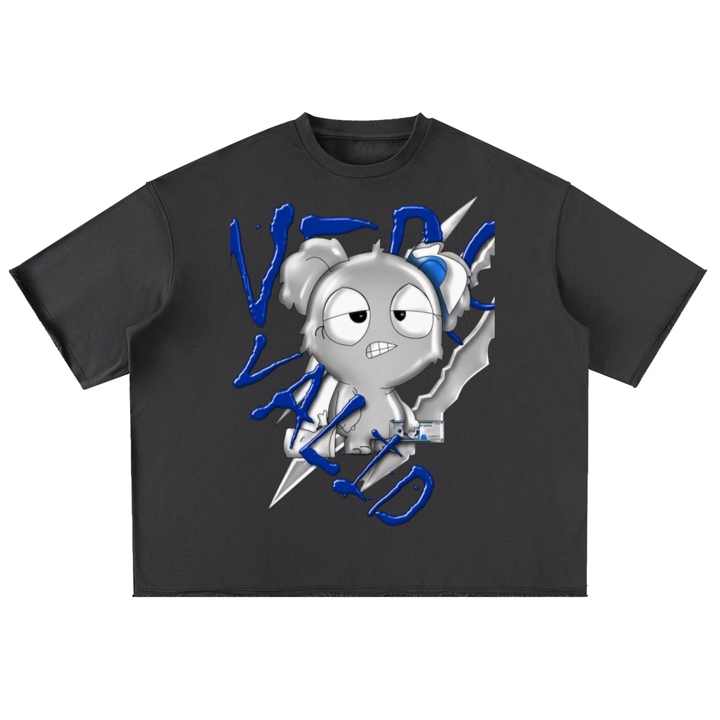 Silver “collection “ Washed Rolled Hem Half Sleeve T-Shirt