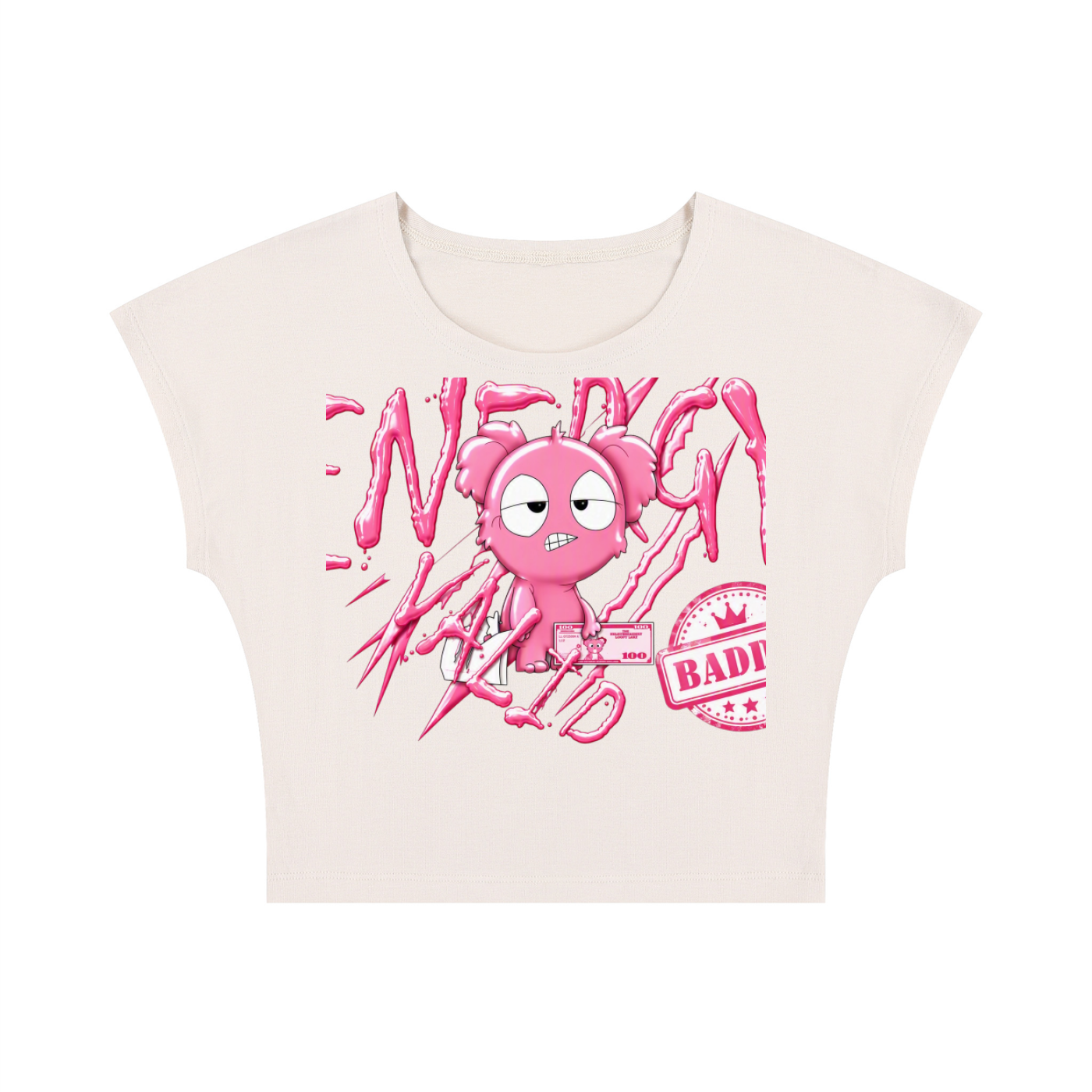 Loopy Lavi Women's Slim Crop T-Shirt
