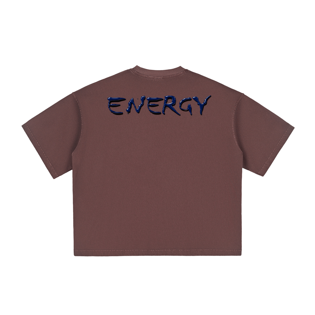 Navy “collection” Vintage Washed Boxy T-Shirt