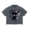 Loopylavi Snow Wash Raw-Hem Boxy T-shirt