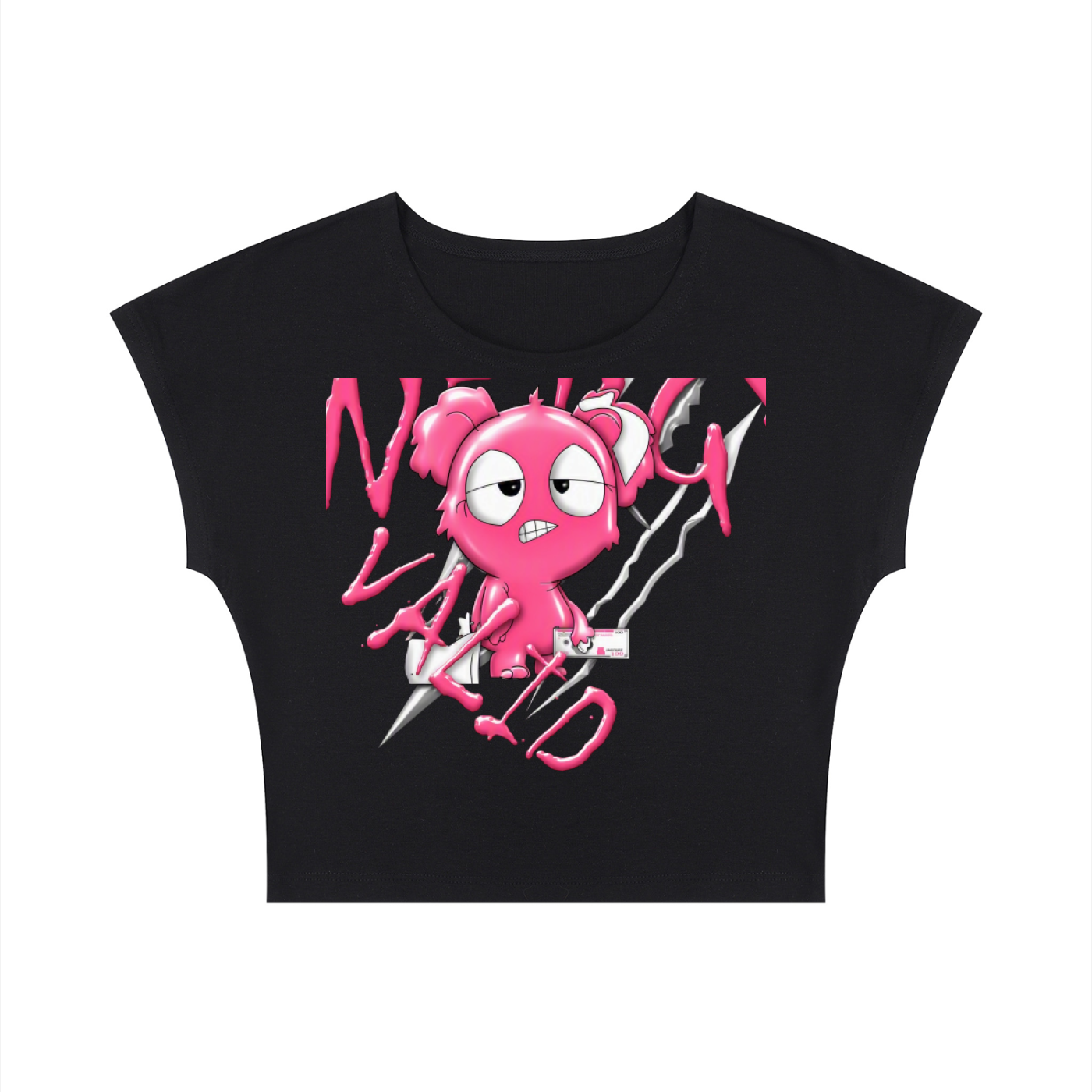 Loopy Lavi Women's Slim Crop T-Shirt