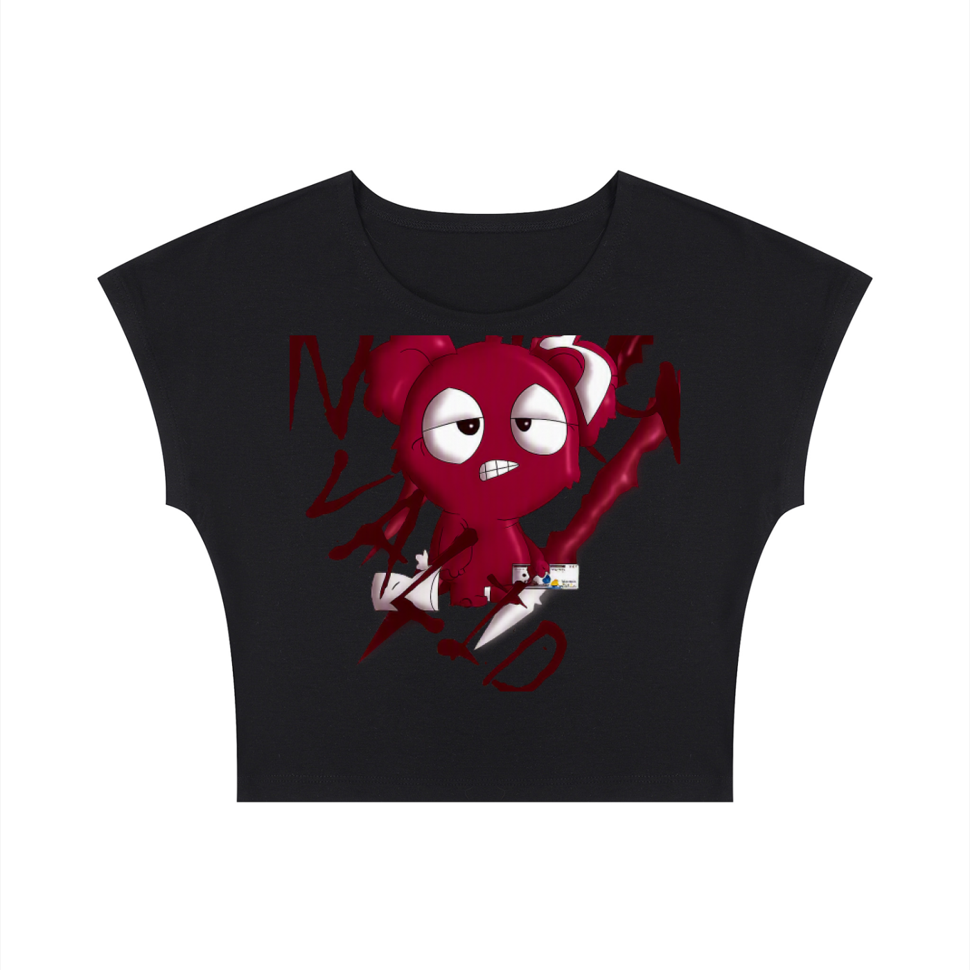 Loopy Lavi Women's Slim Crop T-Shirt