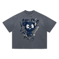 Loopy Lavi Vintage Washed Distressed Boxy Oversized T-Shirt