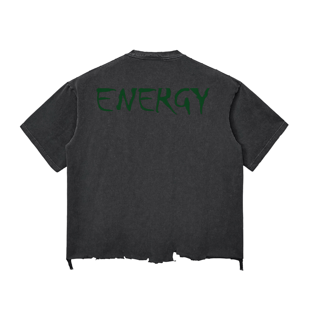 Loopy Lavi Snow Wash Raw-Hem Boxy T-shirt