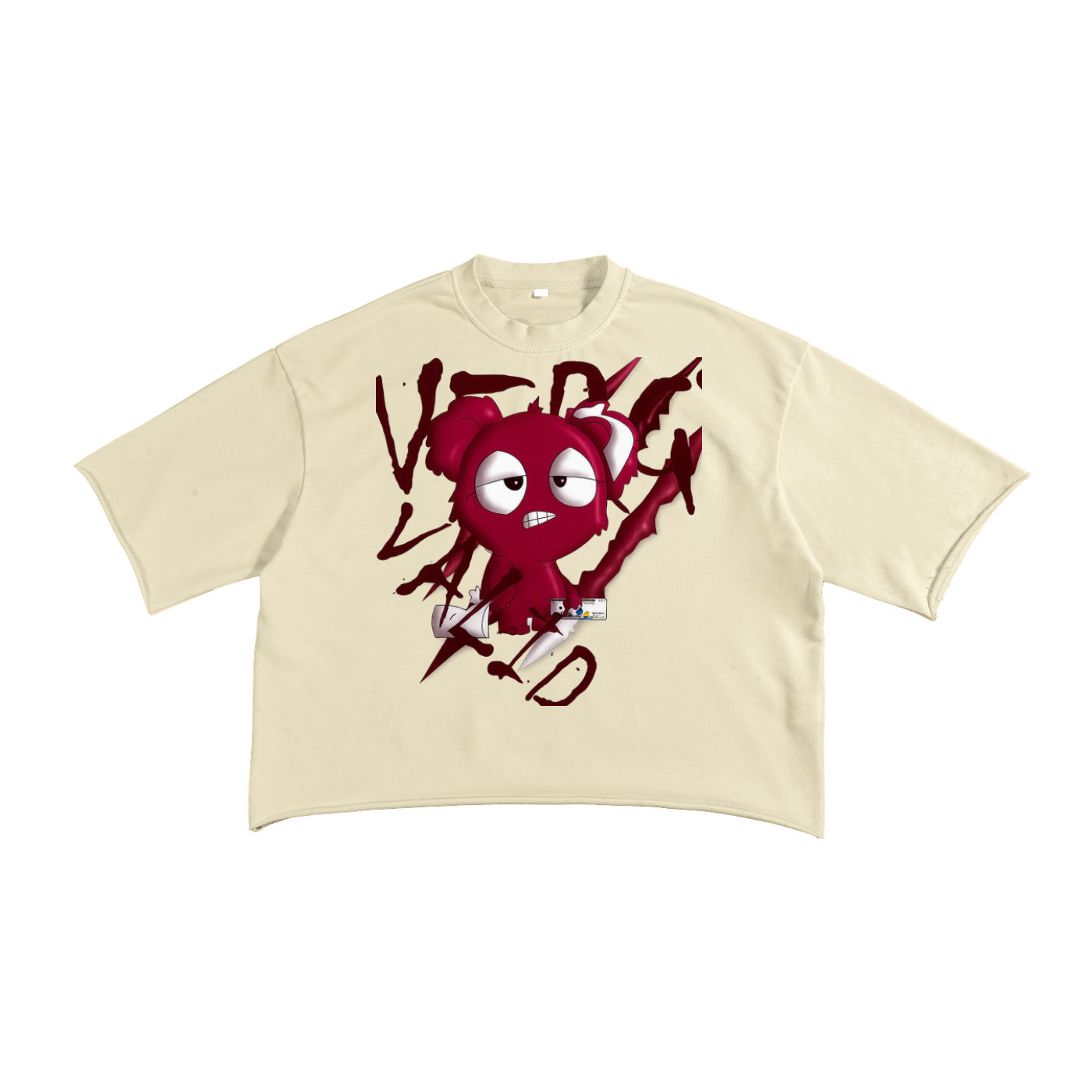 French Terry Raw Edge T-Shirt