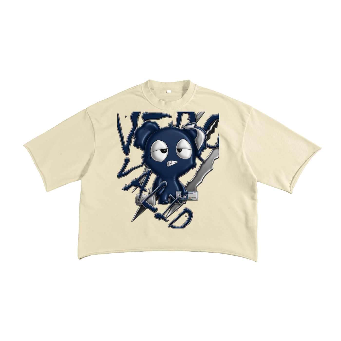 French Terry Raw Edge T-Shirt