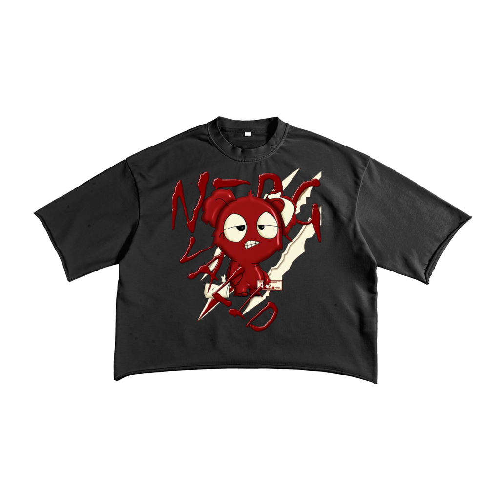 French Terry Raw Edge T-Shirt
