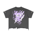 Vintage Wash Boxy Distressed Hem T-Shirt